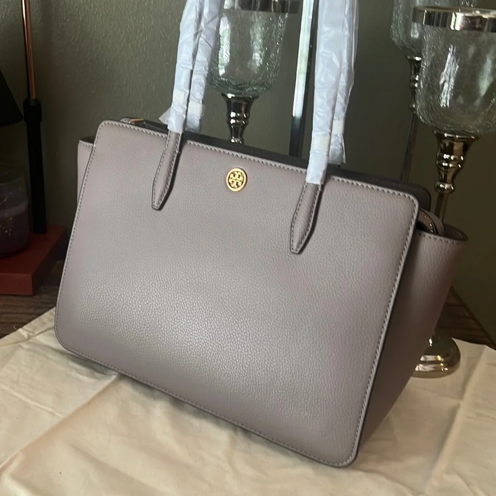 Tory Burch Robinson Pebbled Leather Tote Bag